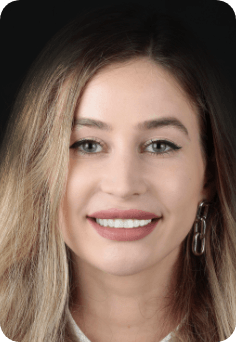 Woman sharing attractive smile after orthodontic treatment